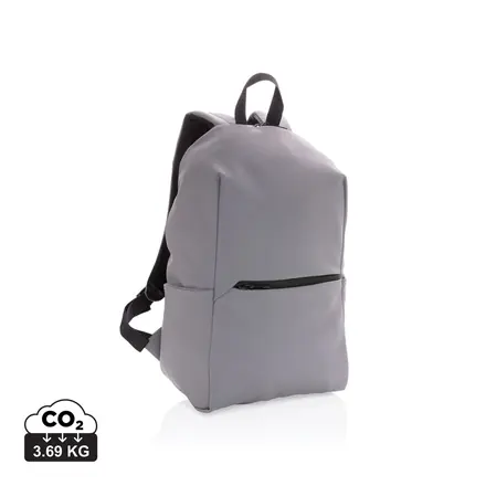 Smooth PU 15.6"laptop backpack - XD Connects promotional product, branded with your logo