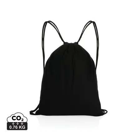 Impact AWARE™ recycled cotton drawstring backpack 145g - XD Connects promotional product, branded with your logo