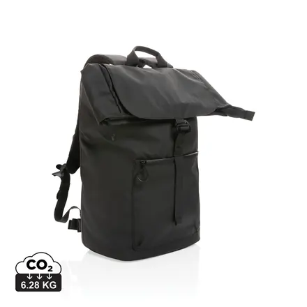 Impact AWARE™ RPET water resistant 15.6" laptop backpack - XD Connects promotional product, branded with your logo