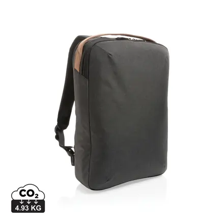 Impact AWARE™ 300D two tone deluxe 15.6" laptop backpack - XD Connects promotional product, branded with your logo