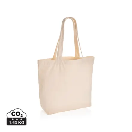 Impact Aware™ 240 gsm rcanvas shopper w/pocket undyed - XD Connects promotional product, branded with your logo