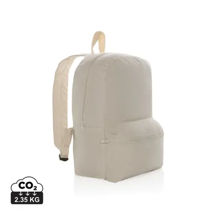 Impact Aware™ 285 gsm rcanvas backpack undyed - XD Connects promotional product, branded with your logo