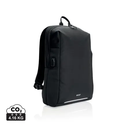 Swiss Peak AWARE™ RFID and USB A laptop backpack - XD Connects promotional product, branded with your logo