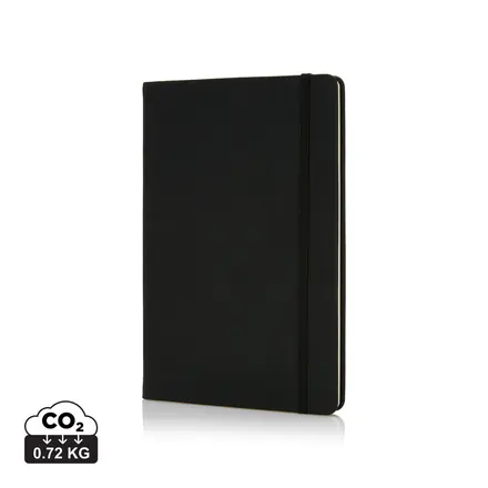 Deluxe hardcover PU A5 notebook - XD Connects promotional product, branded with your logo