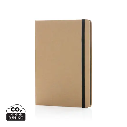A5 kraft notebook - XD Connects promotional product, branded with your logo