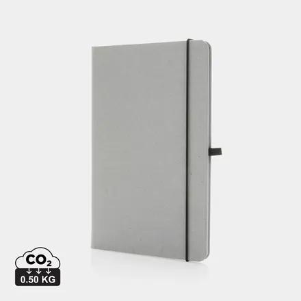 GRS Recycled leather hardcover notebook A5 - XD Connects promotional product, branded with your logo
