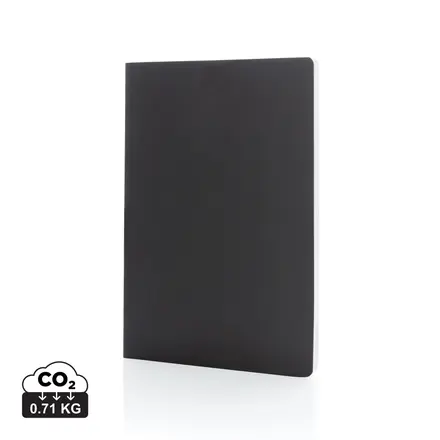 Impact softcover stone paper notebook A5 - XD Connects promotional product, branded with your logo