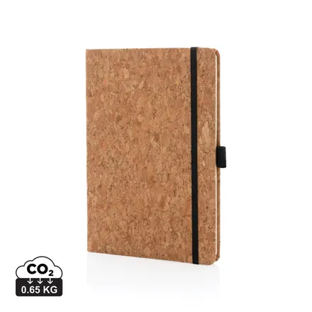 Cork hardcover notebook A5 - XD Connects promotional product, branded with your logo