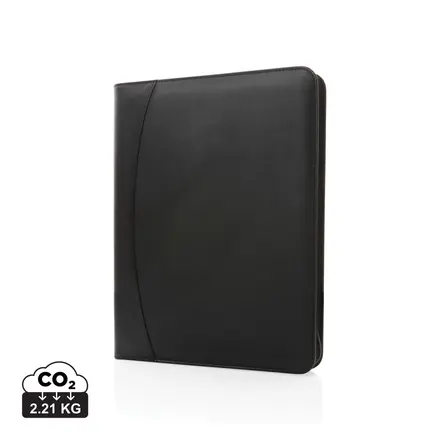 RCS rPU deluxe tech portfolio with zipper - XD Connects promotional product, branded with your logo
