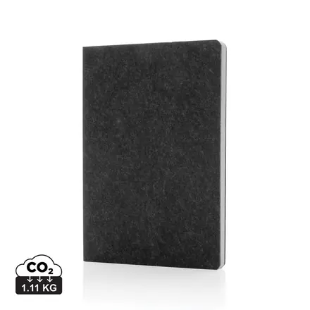 Phrase GRS certified recycled felt A5 notebook - XD Connects promotional product, branded with your logo