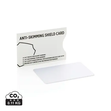 Anti-skimming RFID shield card with active jamming chip - branded promotional product