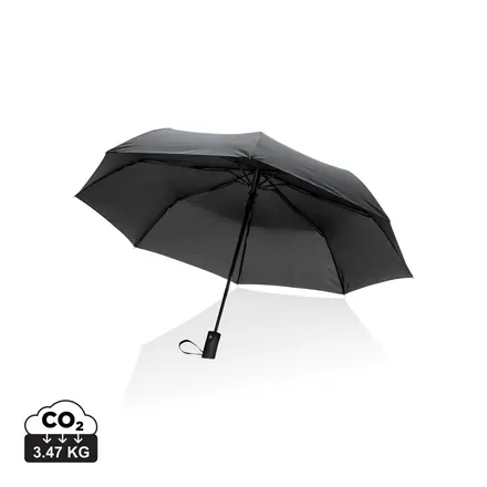 21" Impact AWARE™ RPET 190T mini auto open umbrella - branded promotional product