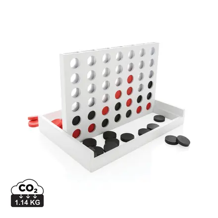 Connect four wooden game - XD Connects promotional product, branded with your logo