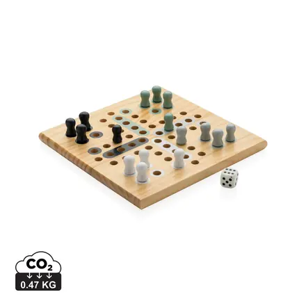 Claire wooden Ludo game - XD Connects promotional product, branded with your logo