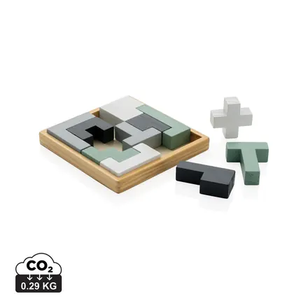 Cree wooden puzzle - XD Connects promotional product, branded with your logo