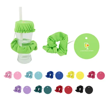 Drink Cover Scrunchie - branded promotional product