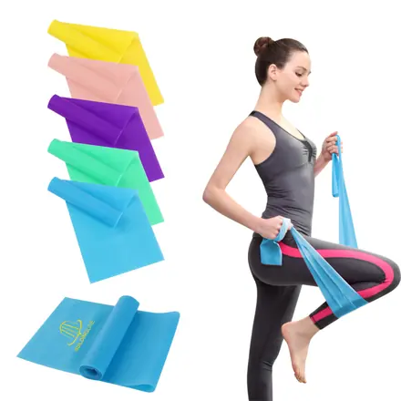 Latex Free TPE 1.5m Fitness Resistance Band - branded promotional product