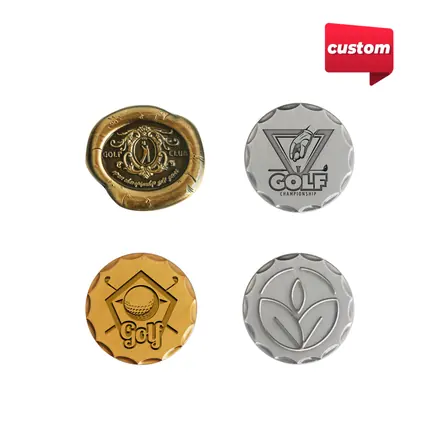 40mm Custom Antique Golf Ball Marker - branded promotional product