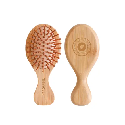 Small Bamboo Airbag Hair Brush - branded promotional product