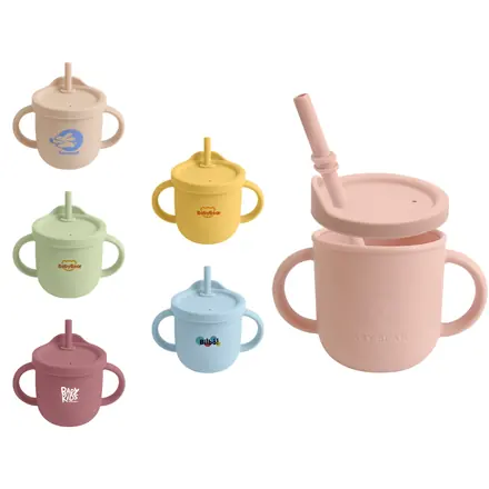 Silicone Kids Sipper Cup - branded promotional product