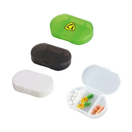 3 Compartments Pill Box - branded promotional product