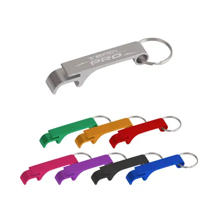 Aluminium Keyring Bottle Opener - branded promotional product