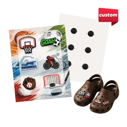 Custom Shoe Charms- 6 Pack - branded promotional product