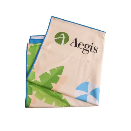 Microfibre Colour Beach Towel (80x160cm) - branded promotional product