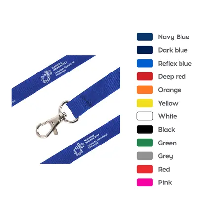 Poly Ribbed Lanyard - branded promotional product