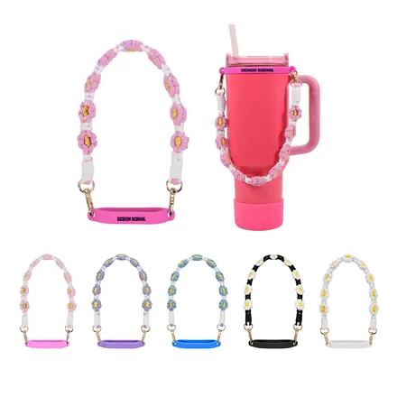 Woven Flower Tumbler Strap - branded promotional product