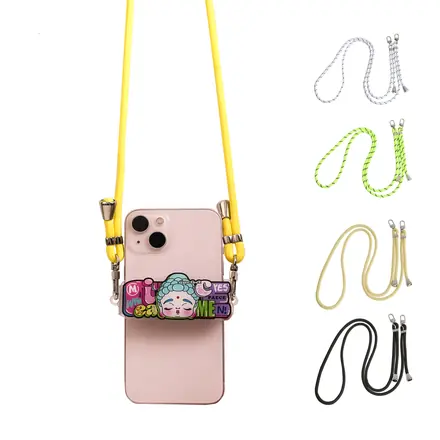 Adjustable Phone Lanyard with Back Clip - branded promotional product