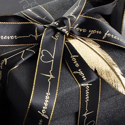 22mm Width Gold-edged Ribbon - branded promotional product