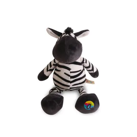 Zebra Plush Toy - branded promotional product