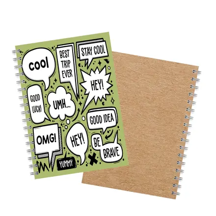 B5 Full Colour Wiro Binding NoteBook - branded promotional product
