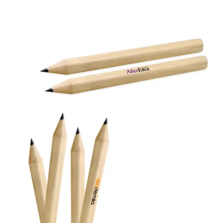 Short Pencil - without Eraser - branded promotional product