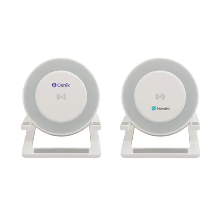 Night Light Speaker with wireless charger - branded promotional product