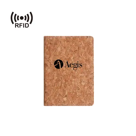 RFID Cork Passport Holder - branded promotional product