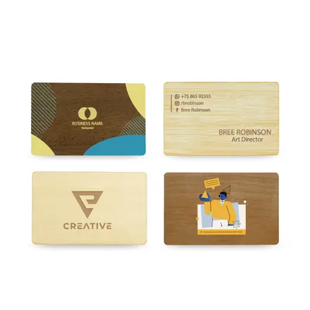 NFC Bamboo Business Card - branded promotional product