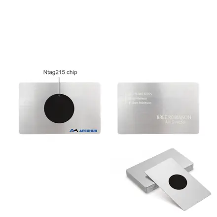 NFC Stainless steel Business Card - branded promotional product