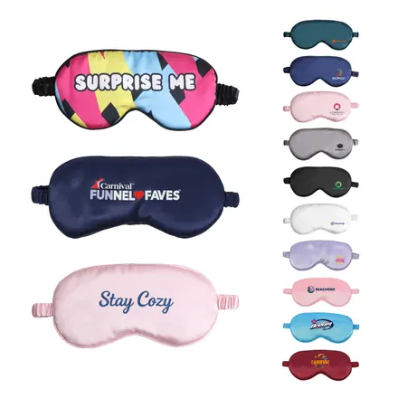 Satin Sleep Mask - branded promotional product