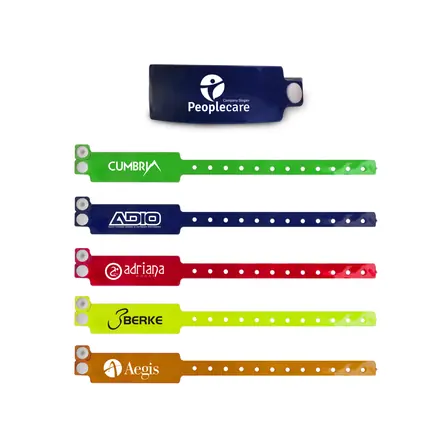 Disposable Reflective PVC Wristband - branded promotional product