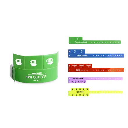 Tabbed Disposable PVC Wristband - branded promotional product