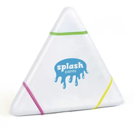 Triangle Highlighter - Laltex promotional product, branded with your logo