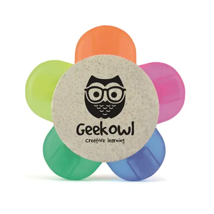 Wheat Lite Flower Highlighter - Laltex promotional product, branded with your logo