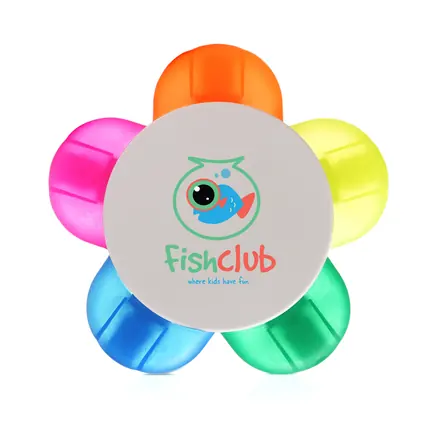 Recycled Flower Highlighter - Laltex promotional product, branded with your logo