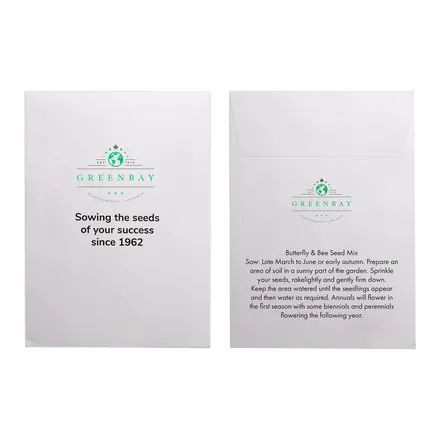 White Paper Seed Envelope - branded promotional product