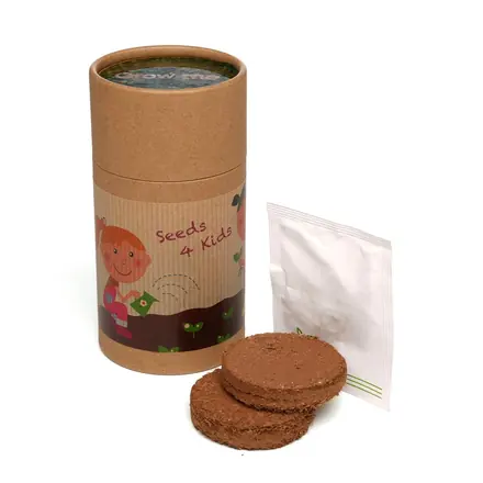 Natural Cylinder Drum Kit - Laltex promotional product, branded with your logo