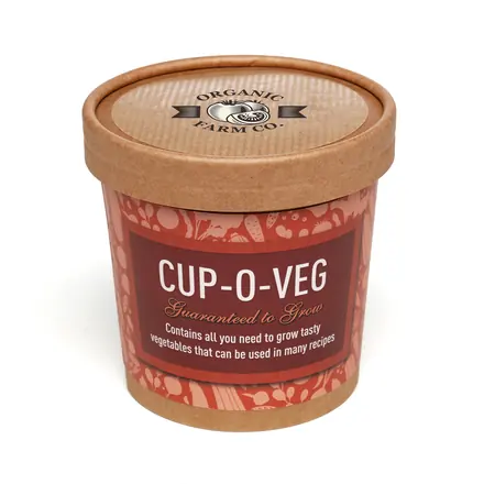 Natural Cup-o-Veg Grow Kit - Laltex promotional product, branded with your logo