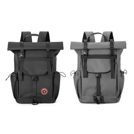 Polyurethane Roll Top Backpack - branded promotional product