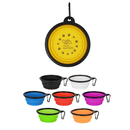 350ml Collapsible Silicon Bowl - branded promotional product